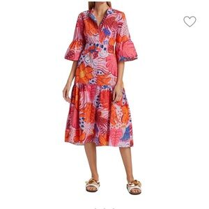 FARM Rio Colorful Floral Midi Dress
